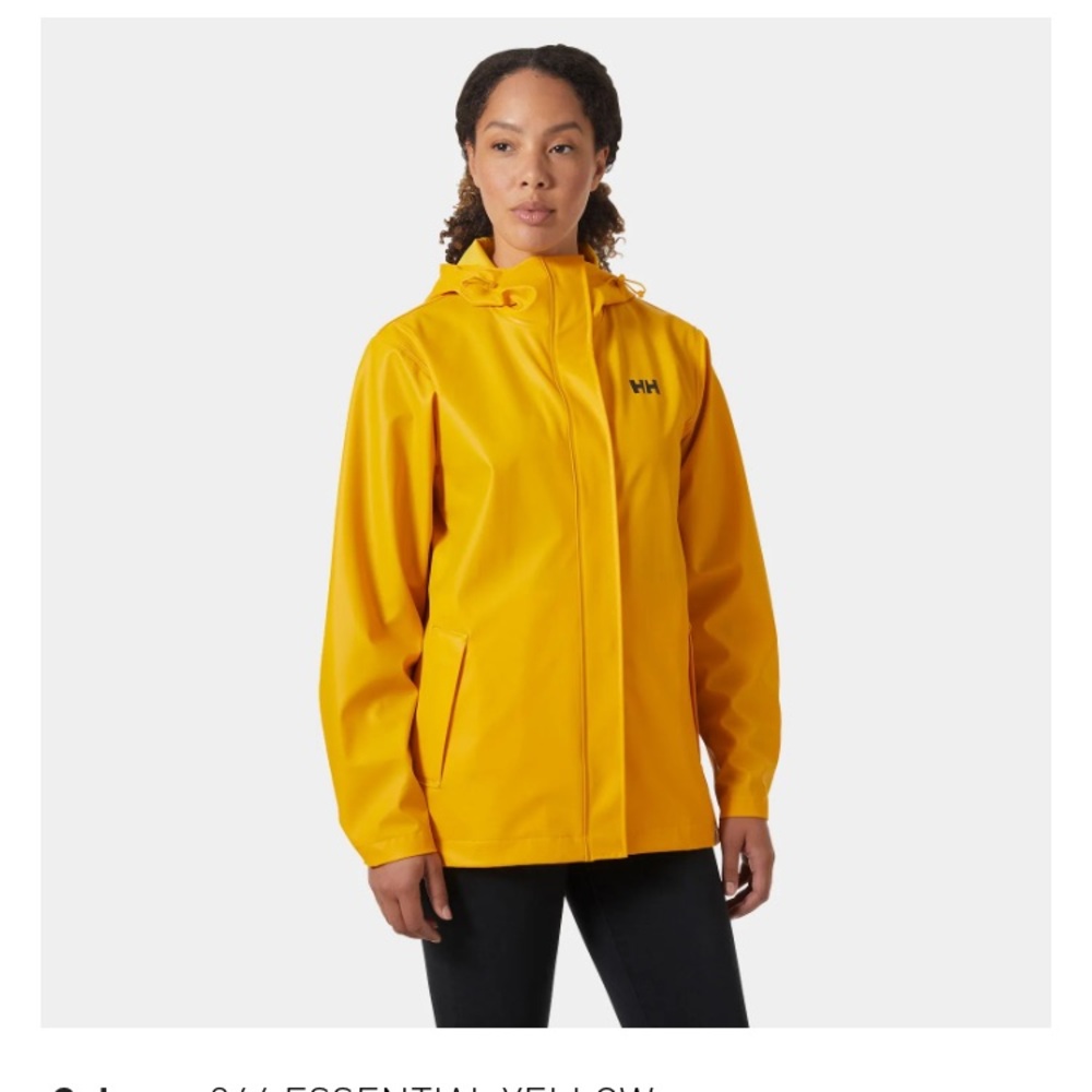 Helly Hansen Women's Yellow Moss Rain Jacket